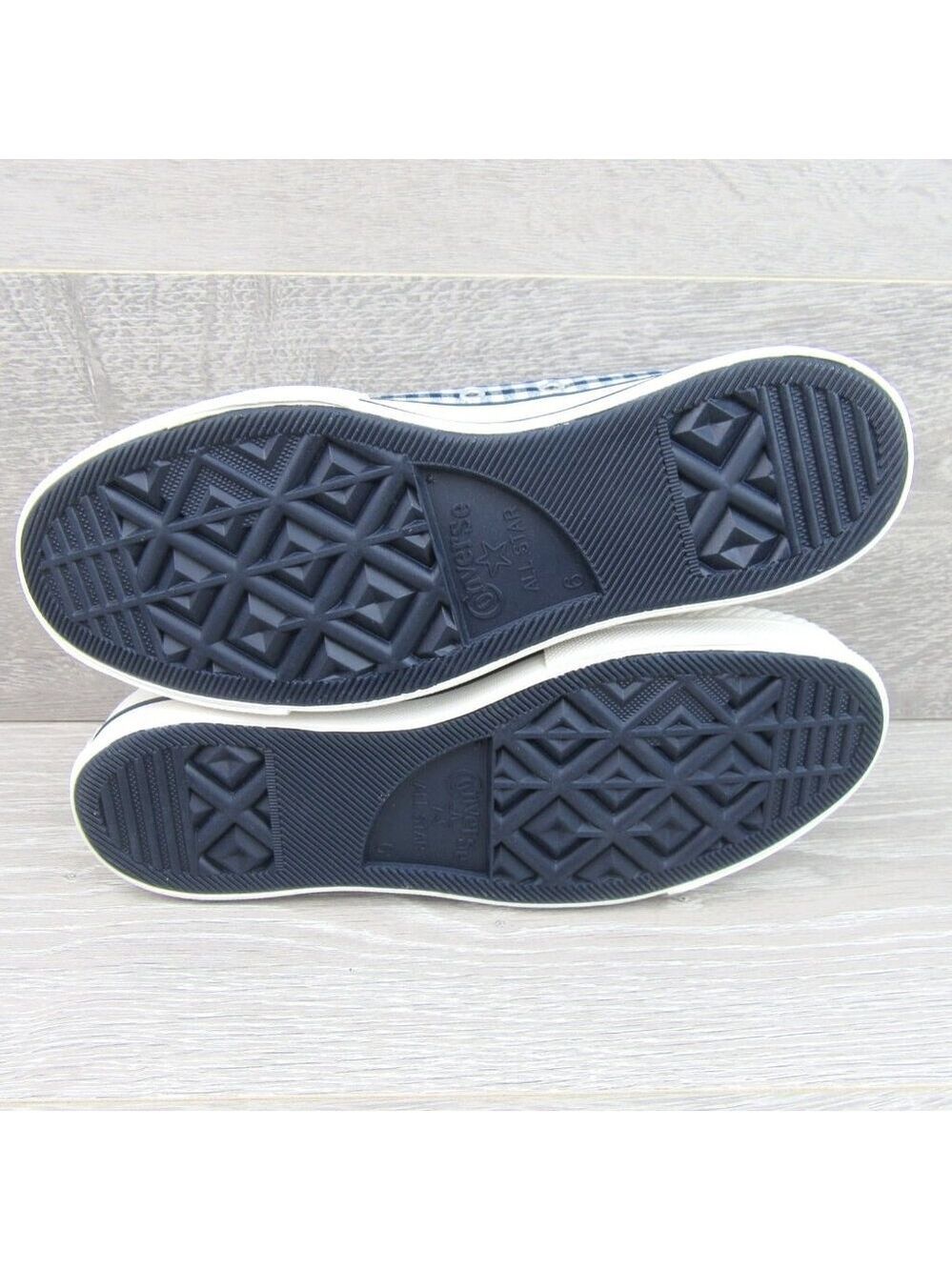 Converse CTAS Lift Platform Gingham Womens Size 8 Obsidian White NEW - Picture 14 of 16